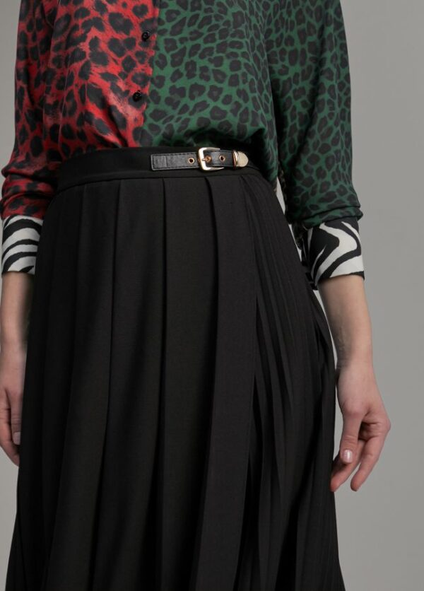 Falda plisada negro de Lola Casademunt by Maite - Imagen 5