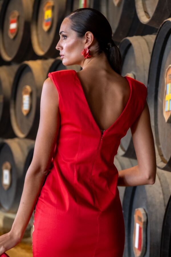 Vestido Oloroso Coral de Káhyra - Imagen 5