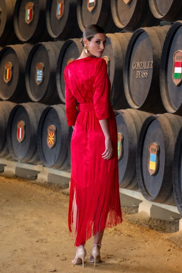 Vestido Catavino Rojo de Káhyra - Imagen 3