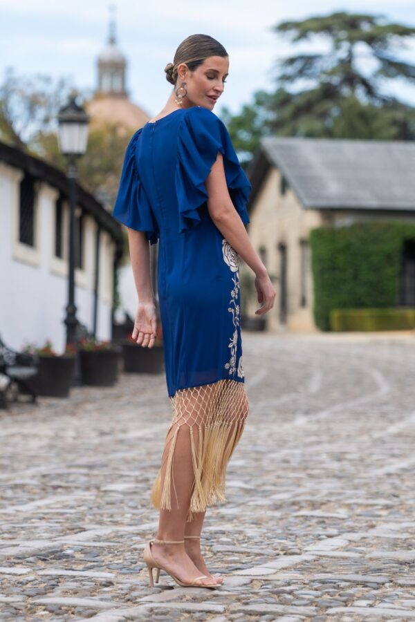 Vestido Rosal Azul de Káhyra - Imagen 3