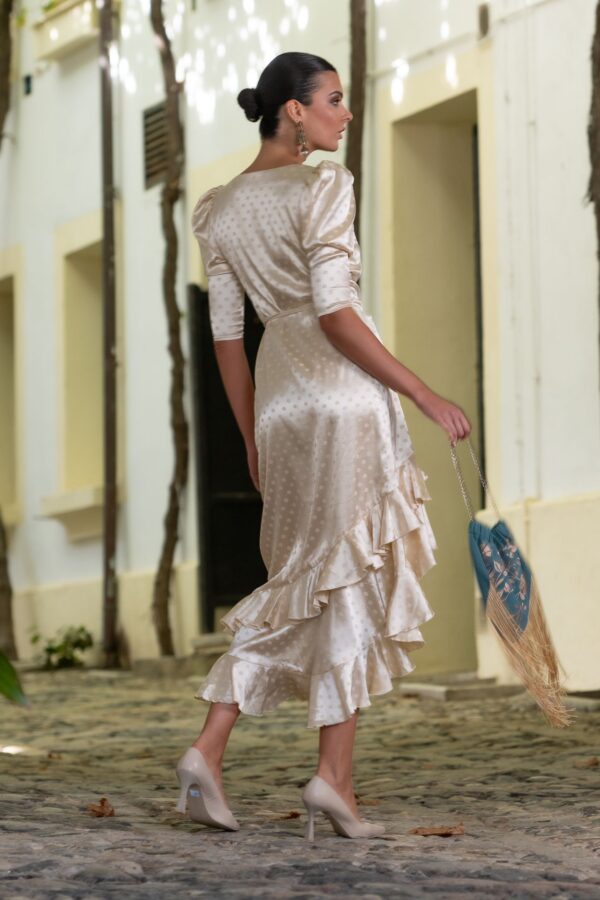 Vestido Cream Beige de Káhyra - Imagen 3