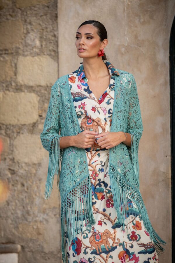 Chaqueta Crujía Verde Mar de Káhyra - Imagen 4