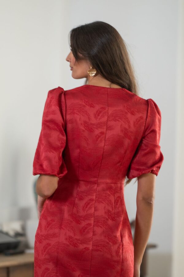 Vestido Frizzante Coral de Káhyra - Imagen 5