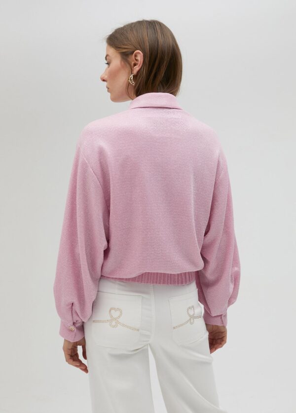 Chaqueta Bomber Lentejuela Rosa de Lola Casademunt by Maite - Imagen 4