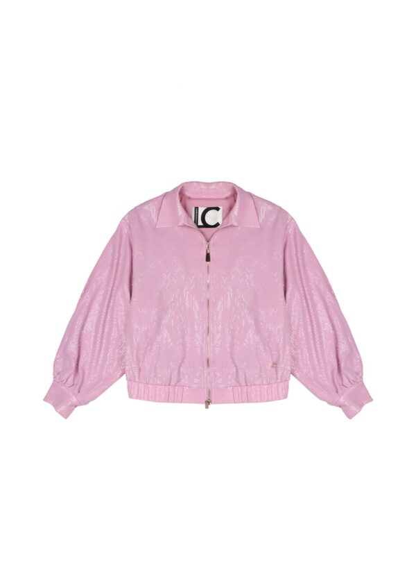 Chaqueta Bomber Lentejuela Rosa de Lola Casademunt by Maite - Imagen 6