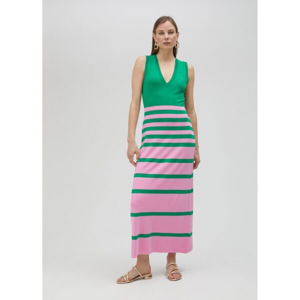 Vestido Largo de Punto Bicolor de Lola Casademunt