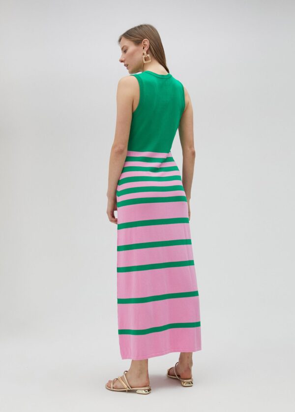 Vestido Largo de Punto Bicolor de Lola Casademunt - Imagen 5