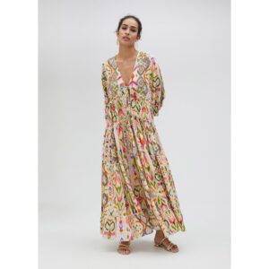 Vestido Largo Estampado Étnico de Lola Casademunt