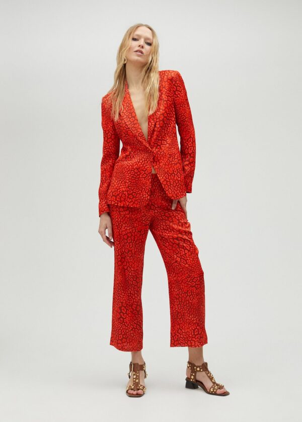 Americana Animal Print Rojo-Naranja de Lola Casademunt by Maite - Imagen 2