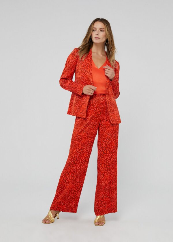 Americana Animal Print Rojo-Naranja de Lola Casademunt by Maite - Imagen 4