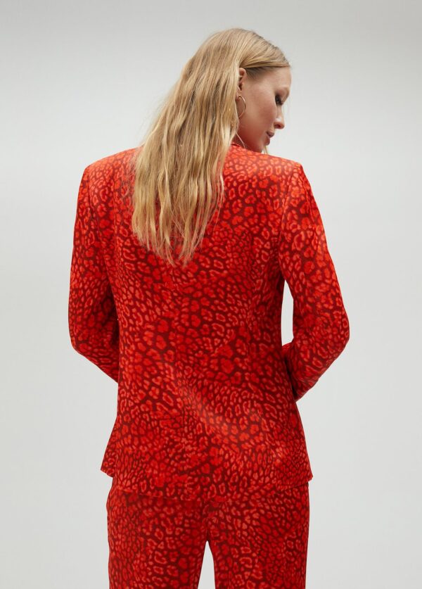 Americana Animal Print Rojo-Naranja de Lola Casademunt by Maite - Imagen 5