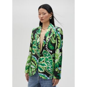 Americana Estampado Paisley Verde y Negro de Lola Casademunt by Maite