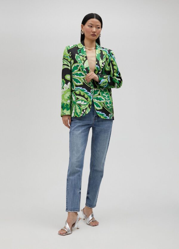 Americana Estampado Paisley Verde y Negro de Lola Casademunt by Maite - Imagen 2