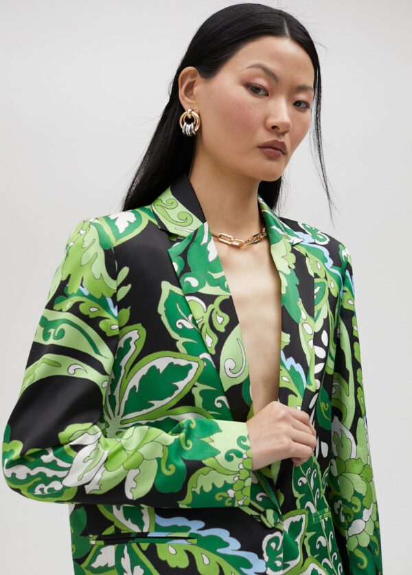 Americana Estampado Paisley Verde y Negro de Lola Casademunt by Maite - Imagen 3
