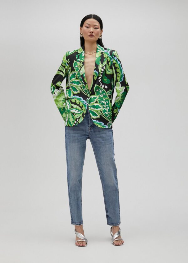 Americana Estampado Paisley Verde y Negro de Lola Casademunt by Maite - Imagen 4