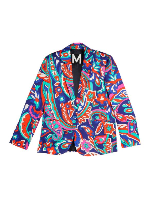Americana Estampado Paisley Azul y Rosa de Lola Casademunt by Maite - Imagen 6