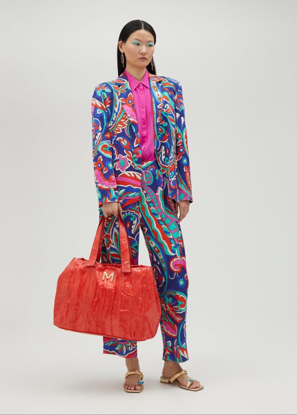 Americana Estampado Paisley Azul y Rosa de Lola Casademunt by Maite - Imagen 5