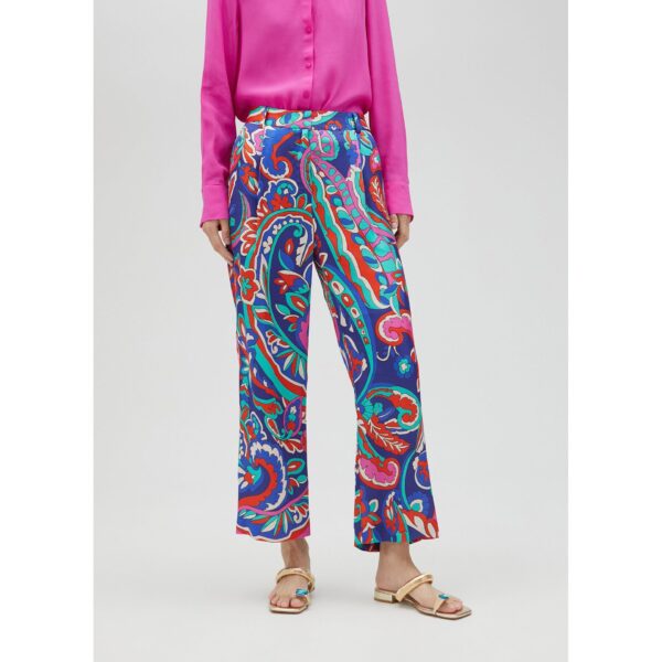 Pantalón Estampado Paisley Azul y Rosa de Lola Casademunt by Maite