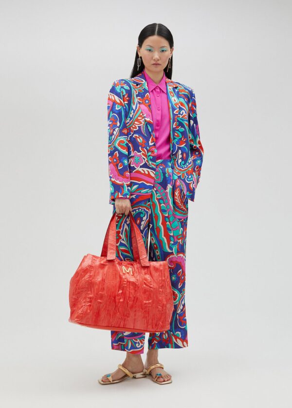 Pantalón Estampado Paisley Azul y Rosa de Lola Casademunt by Maite - Imagen 6
