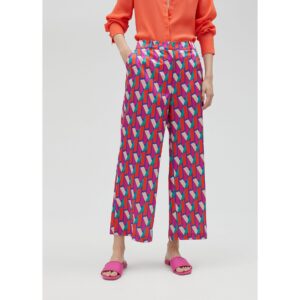 Pantalón Palazzo Logotipado Multicolor de Lola Casademunt by Maite