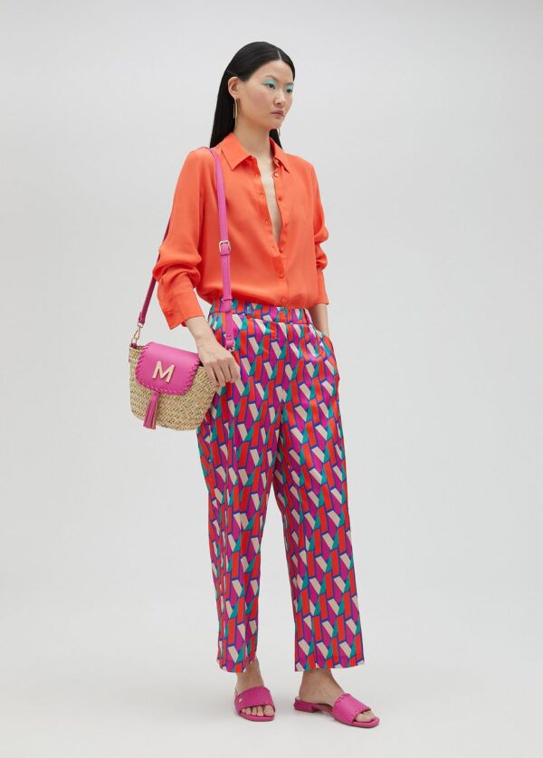 Pantalón Palazzo Logotipado Multicolor de Lola Casademunt by Maite - Imagen 2