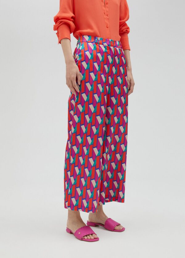 Pantalón Palazzo Logotipado Multicolor de Lola Casademunt by Maite - Imagen 4