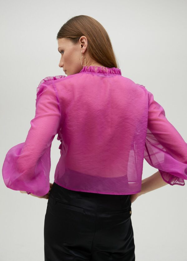 Blusa Con Detalle Floral Fucsia de Lola Casademunt by Maite - Imagen 8