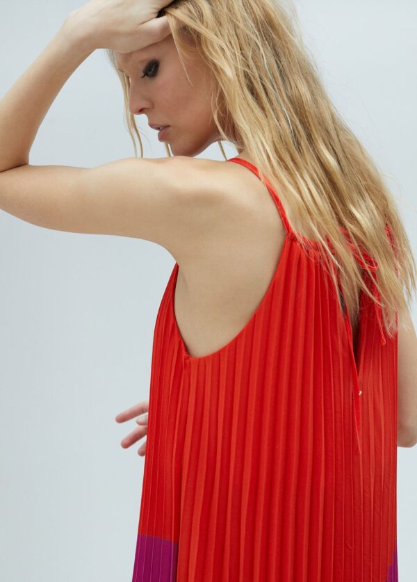 Vestido Plisado Tricolor de Lola Casademunt by Maite - Imagen 5