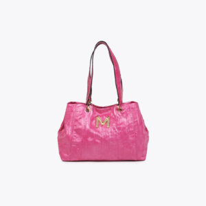 Bolso Bandolera Efecto Piel Textura Fucsia de Lola Casademunt by Maite