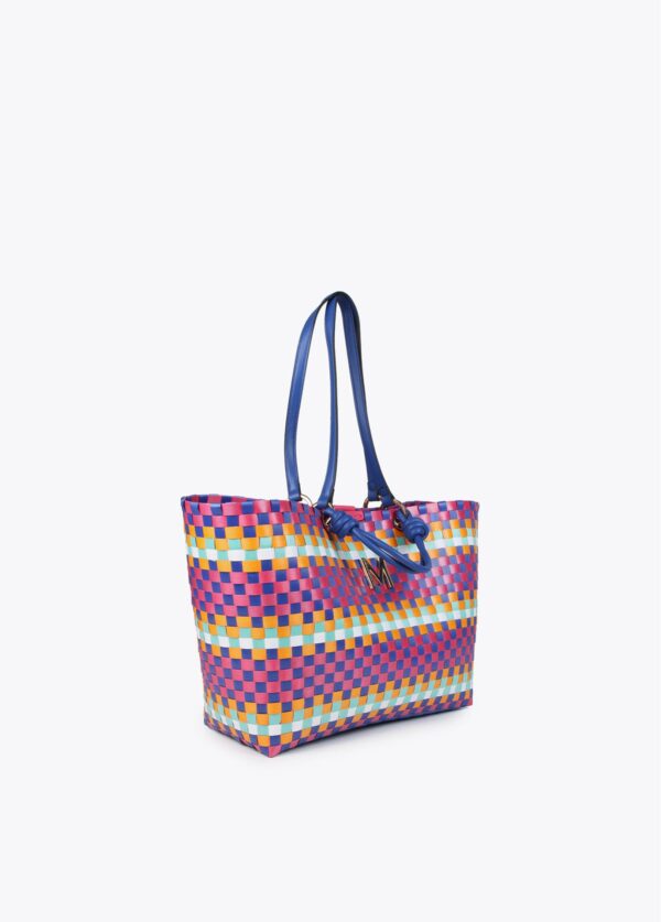 Capazo Grande Trenzado Multicolor de Lola Casademunt by Maite - Imagen 2
