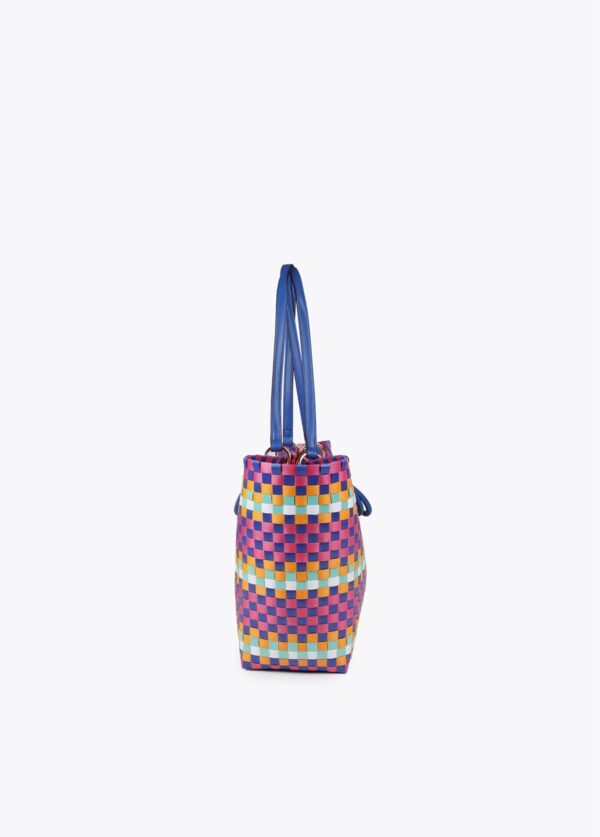 Capazo Grande Trenzado Multicolor de Lola Casademunt by Maite - Imagen 3