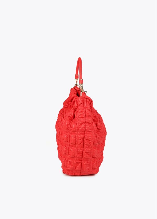 Bolso Shopper Matelassée Rojo de Lola Casademunt - Imagen 3