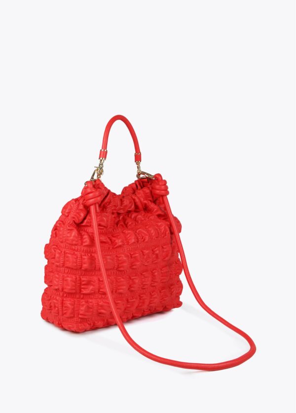 Bolso Shopper Matelassée Rojo de Lola Casademunt - Imagen 4