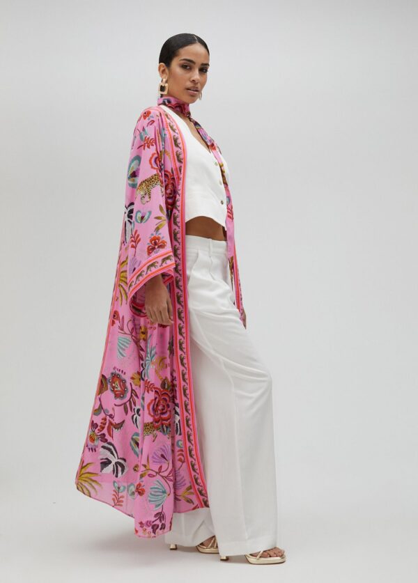 Kimono Largo Tropical de Lola Casademunt by Maite - Imagen 7