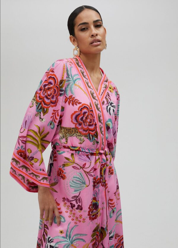 Kimono Largo Tropical de Lola Casademunt by Maite - Imagen 2