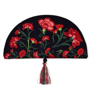 Bolso Claveles de Feria Negro de Káhyra