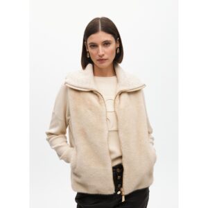 Chaleco pelo corto cremallera de Lola Casademunt