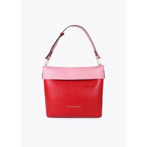 Bolso hobo bicolor rojo-rosa de Lola Casademunt