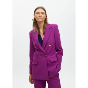 Americana cruzada doble abotonadura buganvilla de Lola Casademunt by Maite