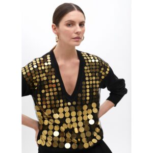 Jersey malla lentejuelas de Lola Casademunt by Maite