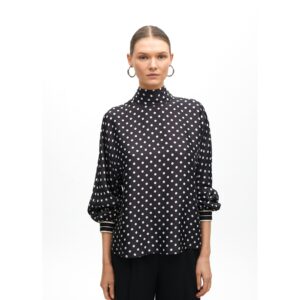 Blusa cuello perkins topos de Lola Casademunt by Maite