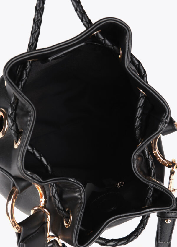 Bolso judas con ojales metalizados circulares negro de Lola Casademunt by Maite - Imagen 5