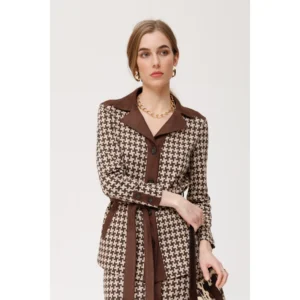 Chaqueta Chiego Jacquard punto bicolor de OKY