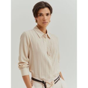 Camisa con bordado inglés crudo de Lion Of Porches