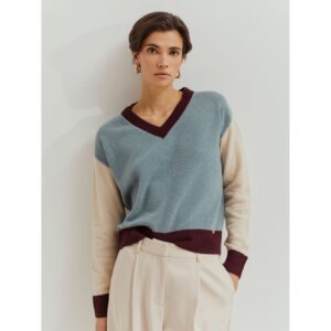 Suéter de lana tricolor de Lion Of Porches