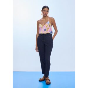 Jogger con cremalleras navy de Lola Casademunt