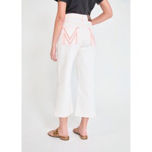 Culotte sarga con stitching a contraste de Lola Casademunt by Maite