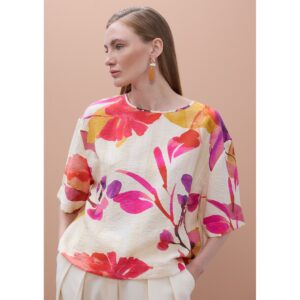 Blusa manga corta estampado floral de Lola Casademunt by Maite