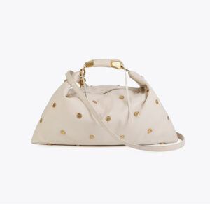 Bolso hobo tachas textura crudo de Lola Casademunt by Maite