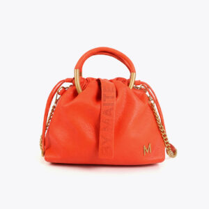 Bolso bandolera con asa metálica rojo de Lola Casademunt by Maite
